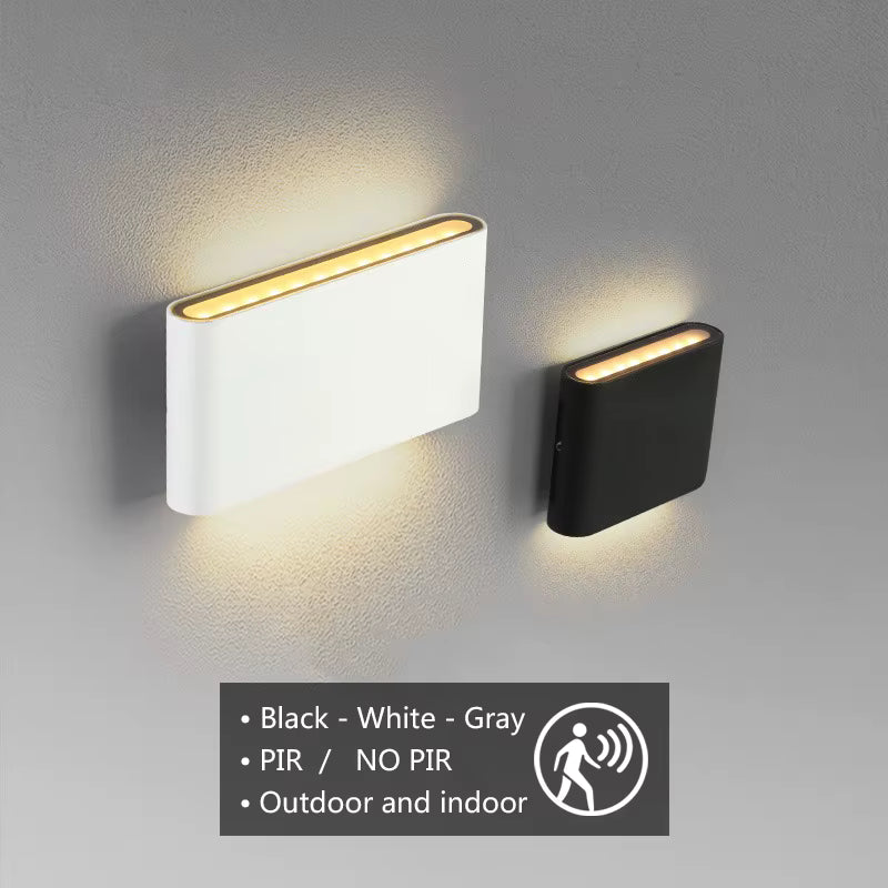 PIR Motion Sensor LED Wall Light – Waterproof Modern Outdoor & Indoor Smart Lamp